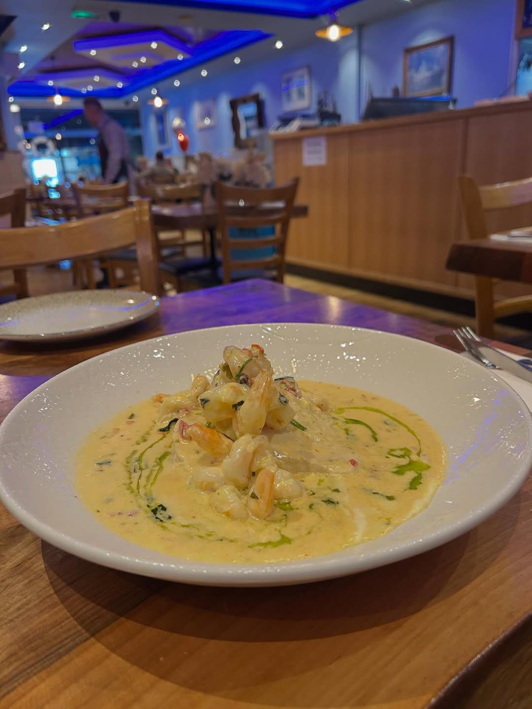 Creamy ocean chicken and prawns from the Instagram feed